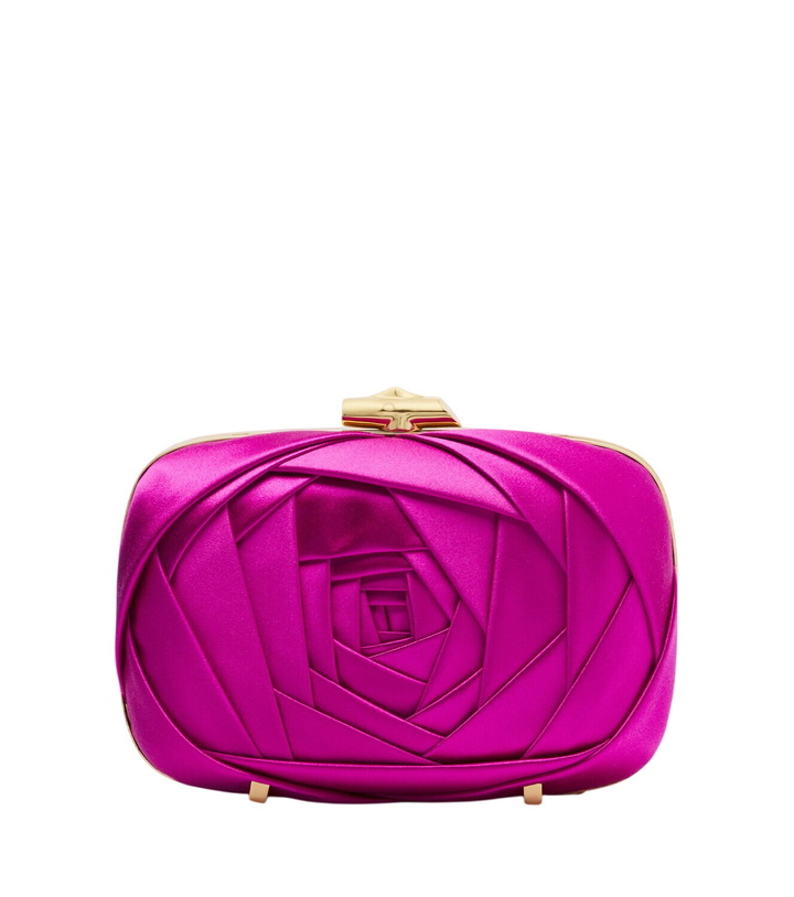 Photo: Roger Vivier Rose Vivier satin clutch