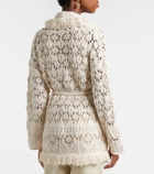 Alanui Lagoon Romance cotton-blend cardigan