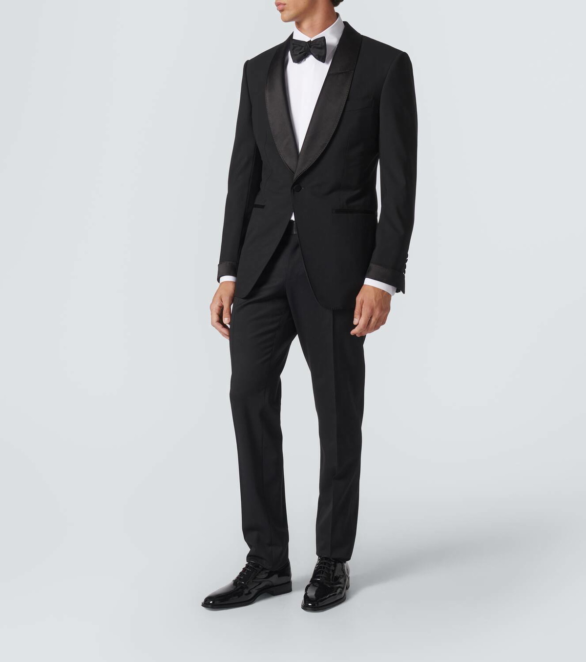 Dolce&Gabbana Wool and silk-blend tuxedo pants