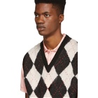 Alexander McQueen Black Sleeveless V-Neck Sweater