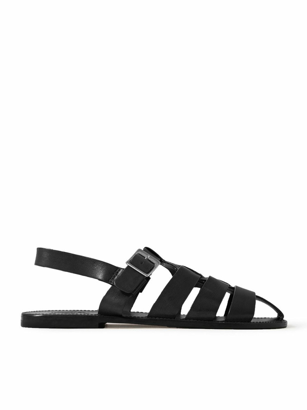 Photo: Grenson - Quincy Leather Fisherman Sandals - Black