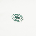 Sporty & Rich x Lacoste Pique Polo Shirt in Farine/Marine