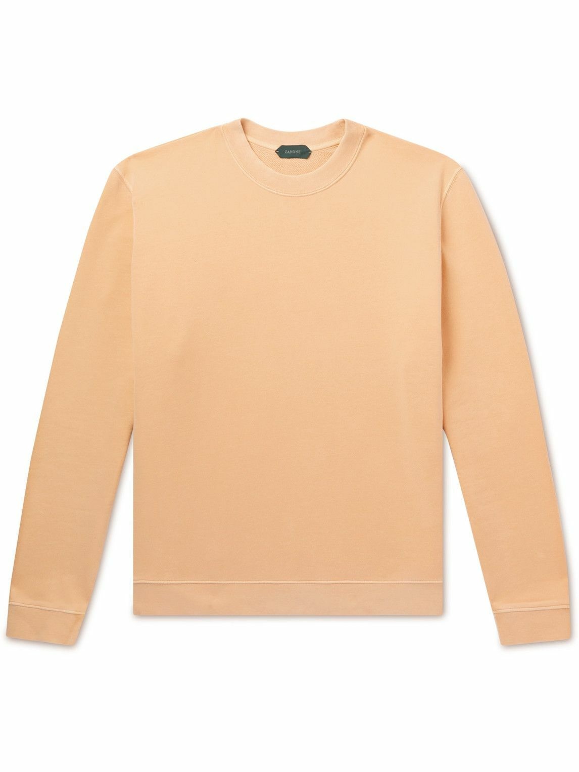 Photo: Incotex - Garment-Dyed Cotton-Jersey Sweatshirt - Yellow