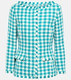 Oscar de la Renta Houndstooth tweed jacket