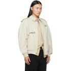 MM6 Maison Margiela Off-White Cotton Twill Jacket