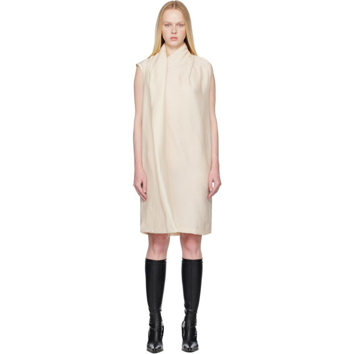 Photo: TOTEME Off-White Scarf Midi Dress