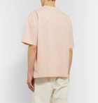 YMC - Striped Slub Cotton-Jersey T-Shirt - Pink