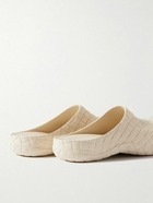 Bottega Veneta - Embossed Rubber Clogs - Neutrals