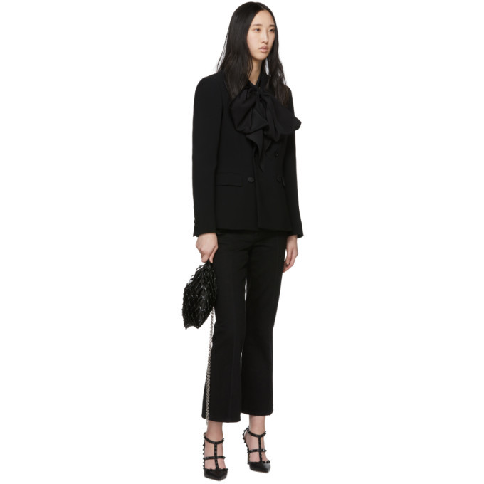 Alexander McQueen Black Kickback Jeans Alexander McQueen