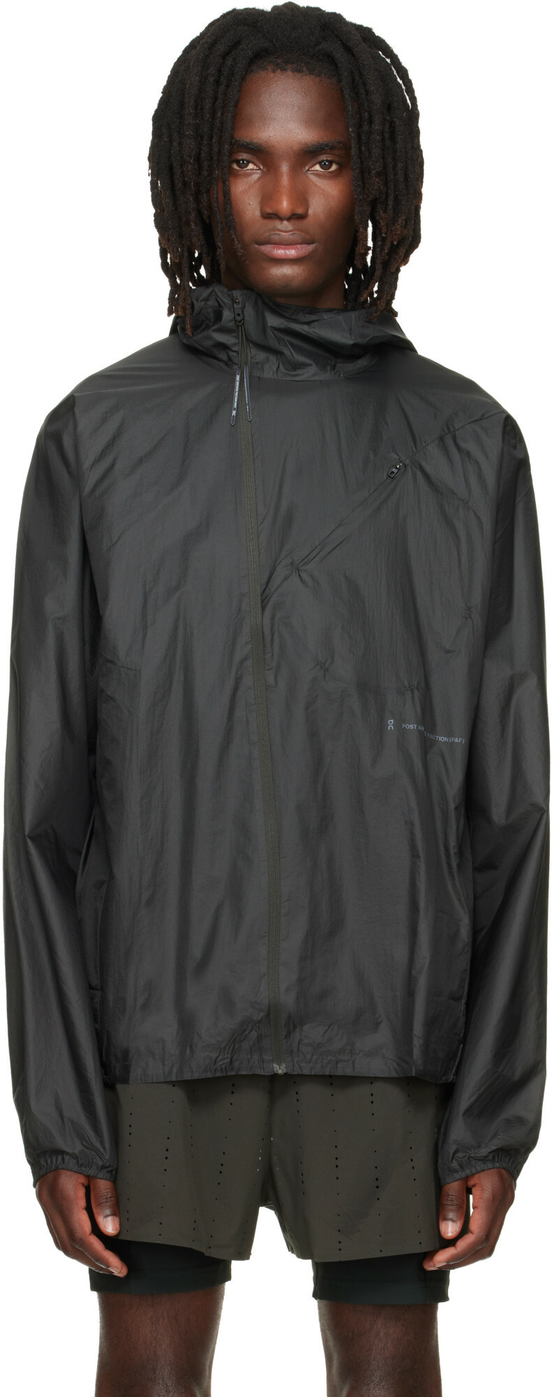 POST ARCHIVE FACTION (PAF) Black 8.0 Right Coach Jacket Post