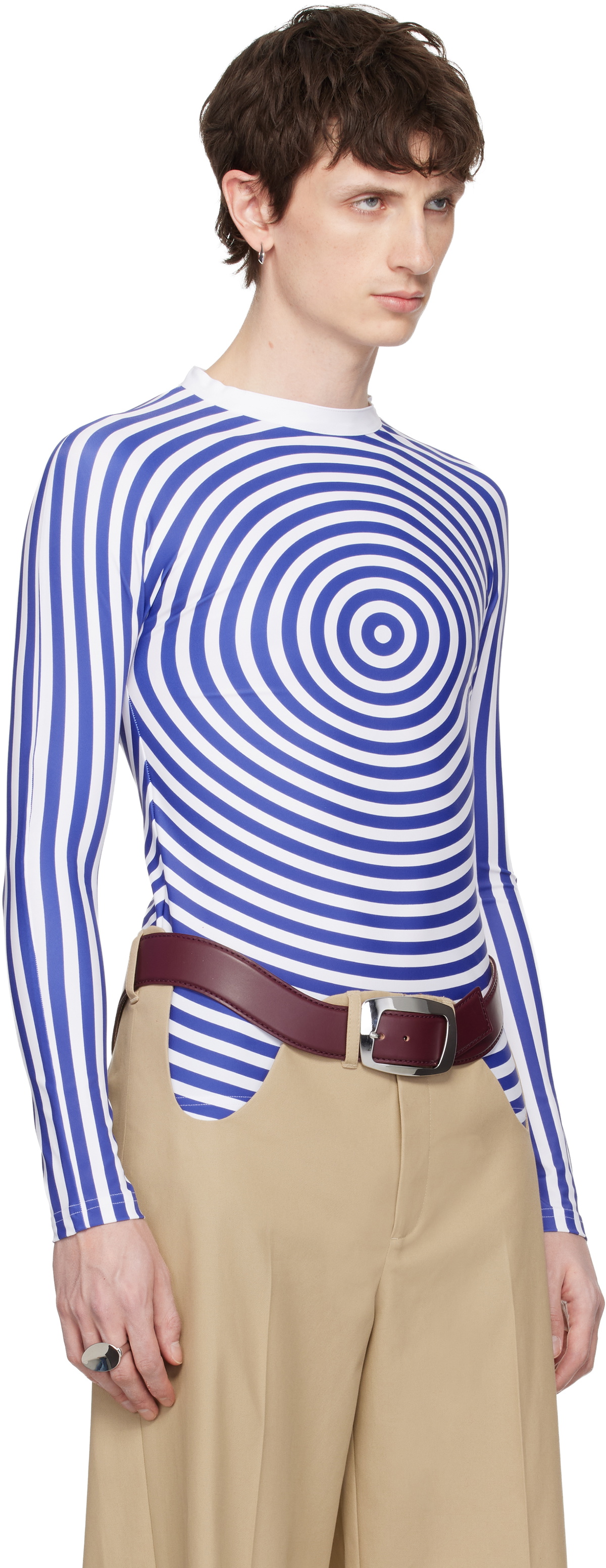 Jean Paul Gaultier Blue & White 'The Blue Target' T-shirt