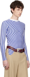 Jean Paul Gaultier Blue & White 'The Blue Target' T-shirt