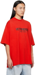 VETEMENTS Red 'Limited Edition' T-Shirt