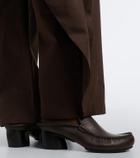 Loewe Oval leather loafer pumps