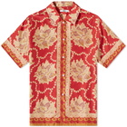 Bode Men's Coral Bells Vacation Shirt in Red Multi