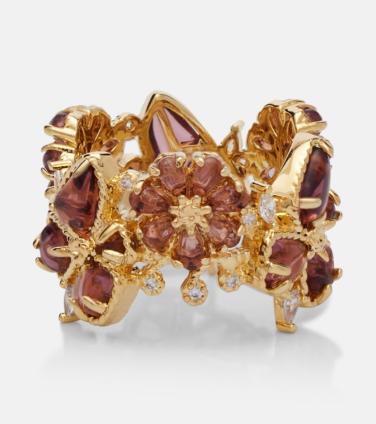 Zimmermann Bloom gold-plated embellished ring