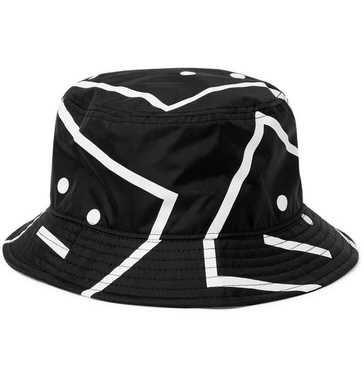 Photo: Acne Studios - Logo-Print Nylon Bucket Hat - Black