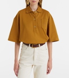 Saint Laurent Cassandre cotton polo shirt