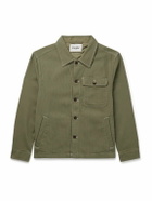 Corridor - Bedford Ribbed Cotton Overshirt - Green