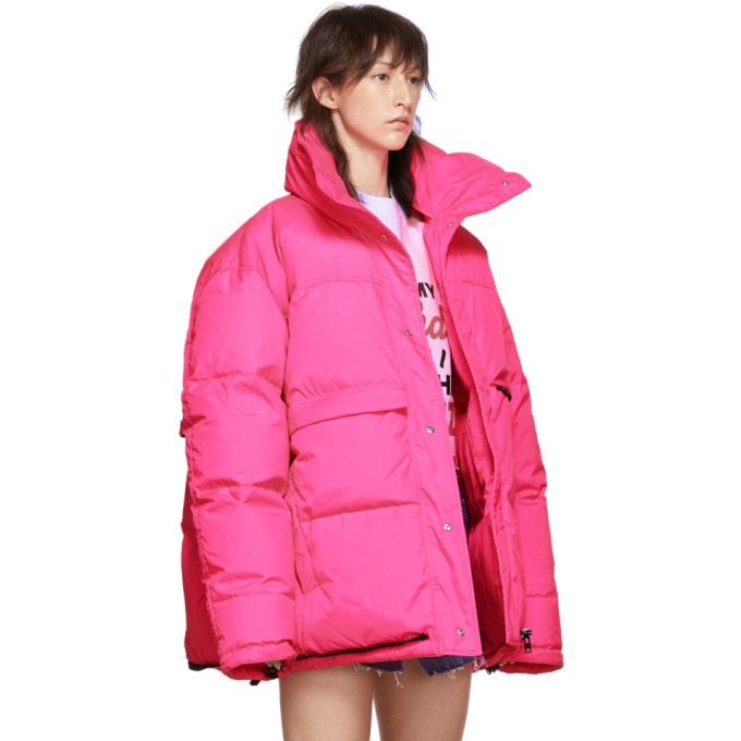 VETEMENTS Pink Down Puffer Jacket Vetements