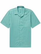 Massimo Alba - Venice Camp-Collar Checked Cotton-Seersucker Shirt - Blue