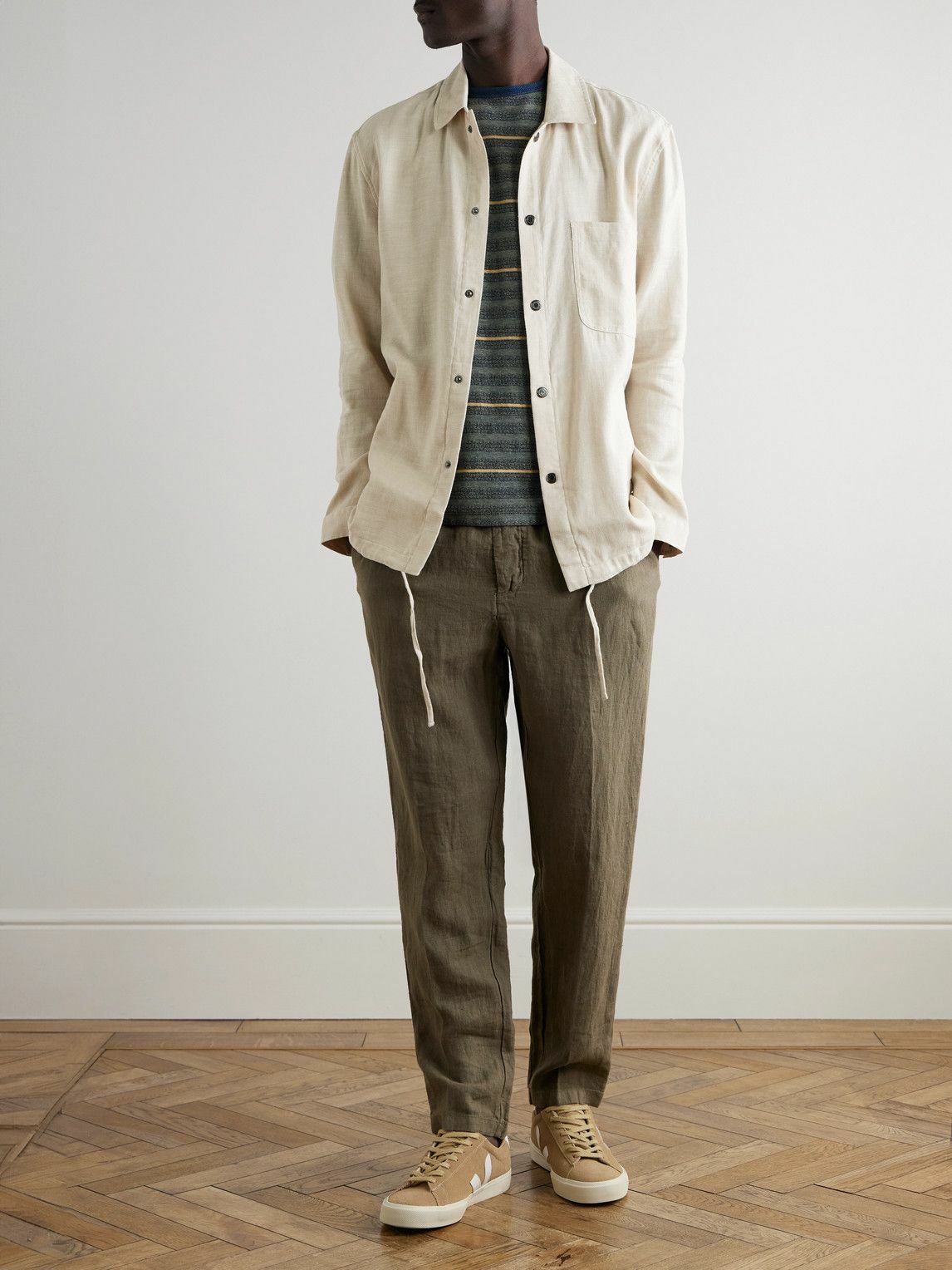Frescobol Carioca - Diego Linen and Cotton-Blend Coach Jacket - Neutrals