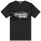 Missoni Men's Knit Sport Logo T-Shirt in Black/Heritage