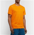Nike Running - Miler Breathe Dri-FIT Mesh T-Shirt - Bright orange