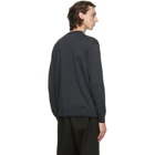 Comme des Garcons Homme Grey Worsted Wool Sweater