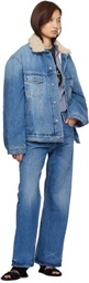 Acne Studios Blue Lined Denim Jacket
