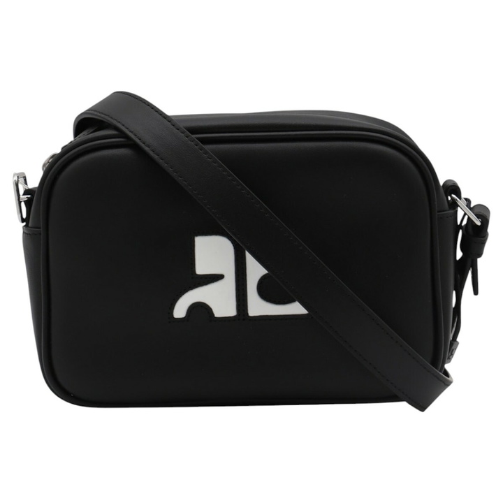 Photo: Courrèges Black Leather Top Handle Bag