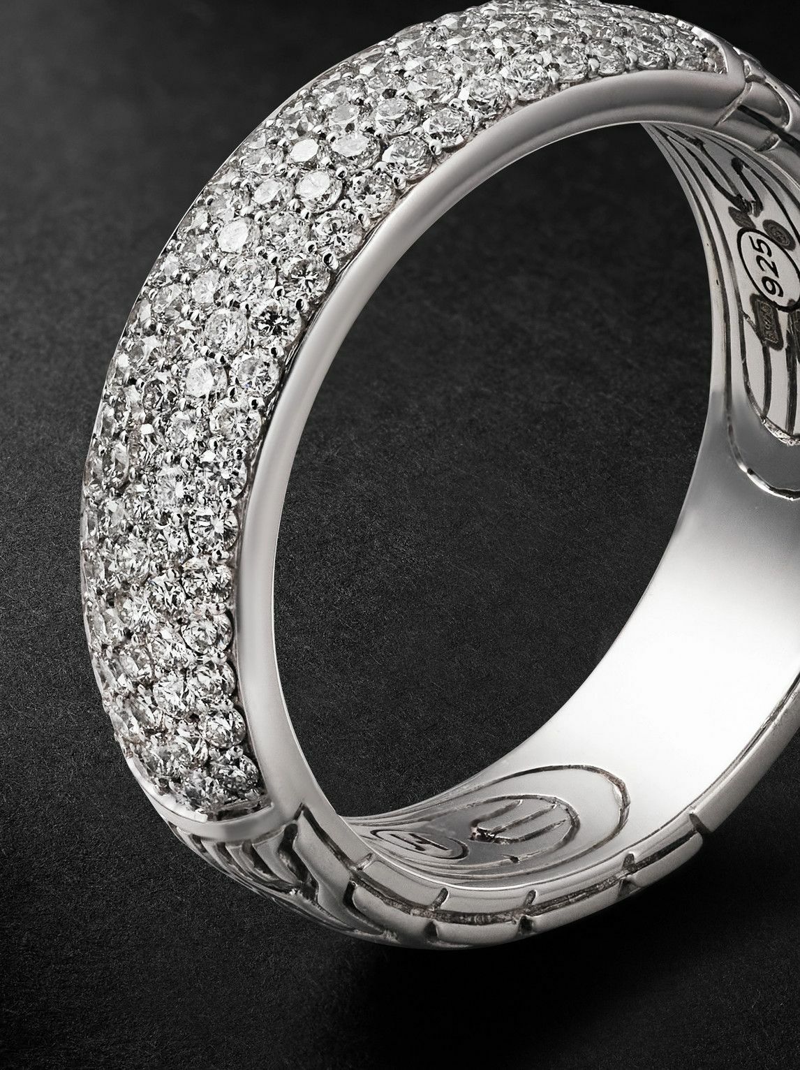 John Hardy - JH Essential Sterling Silver Diamond Ring - Silver