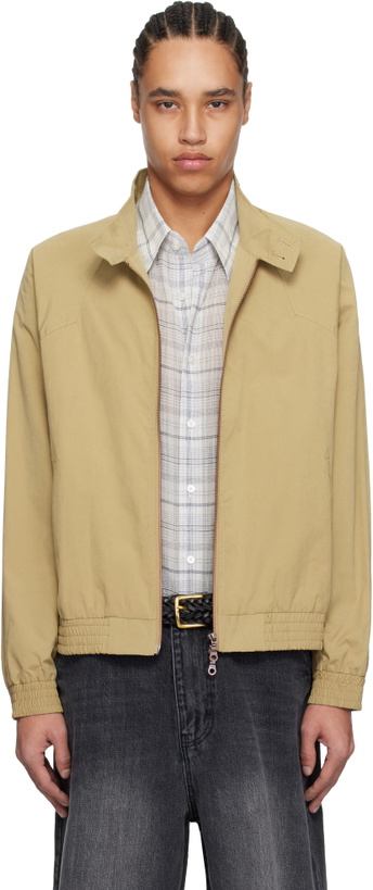 Photo: Carter Young Beige Western Harrington Jacket