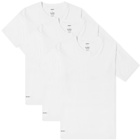 WTAPS Men's Skivvies 3-Pack T-Shirt in White