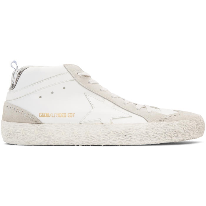 Photo: Golden Goose White Anniversary Limited Edition Mid Star Sneakers