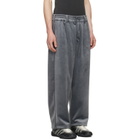 Y-3 Gray Velvet Corduroy Track Pants