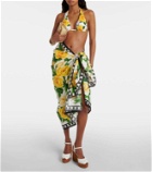 Dolce&Gabbana Floral cotton beach cover-up