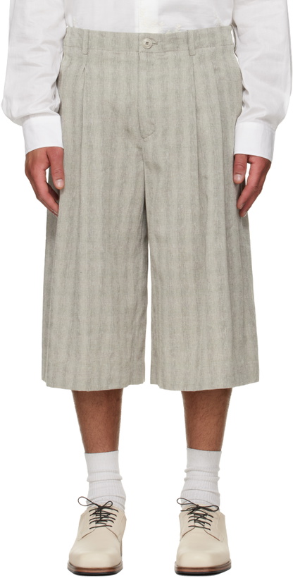 Photo: OUR LEGACY Gray Split Shorts