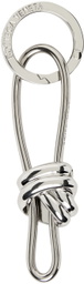Bottega Veneta Silver Andiamo Keychain