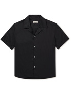 True Tribe - Pablo Resort Camp-Collar Cotton-Sateen Shirt - Black