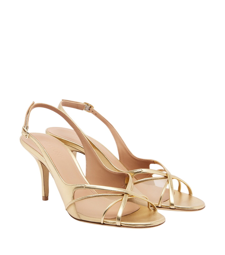 Photo: Malone Souliers Petra leather and mesh slingback sandals