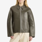 Samsøe Samsøe Women's Sastevie Leather Jacket in Beluga