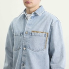 Gucci Men's Certified Cotton Denim Overshirt in Blue