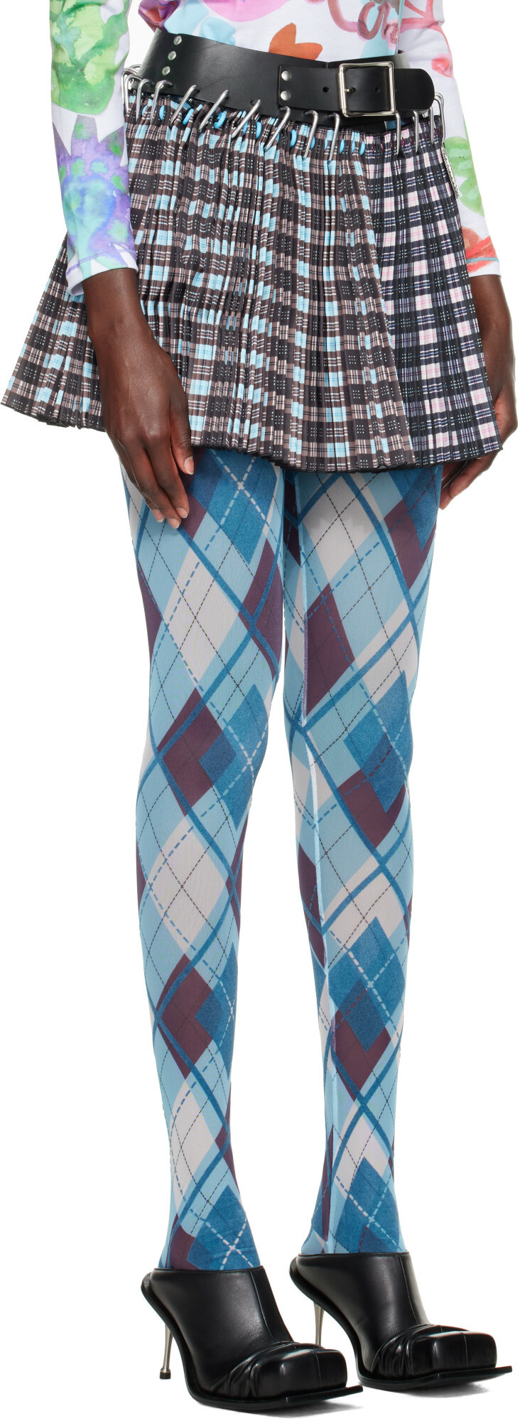 Chopova Lowena Multicolor Plugged Carabiner Miniskirt