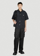 Prada - Denim Short Sleeve Shirt in Black