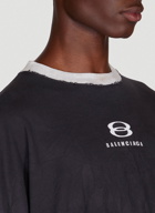 Three Quarters T-Shirt in Black