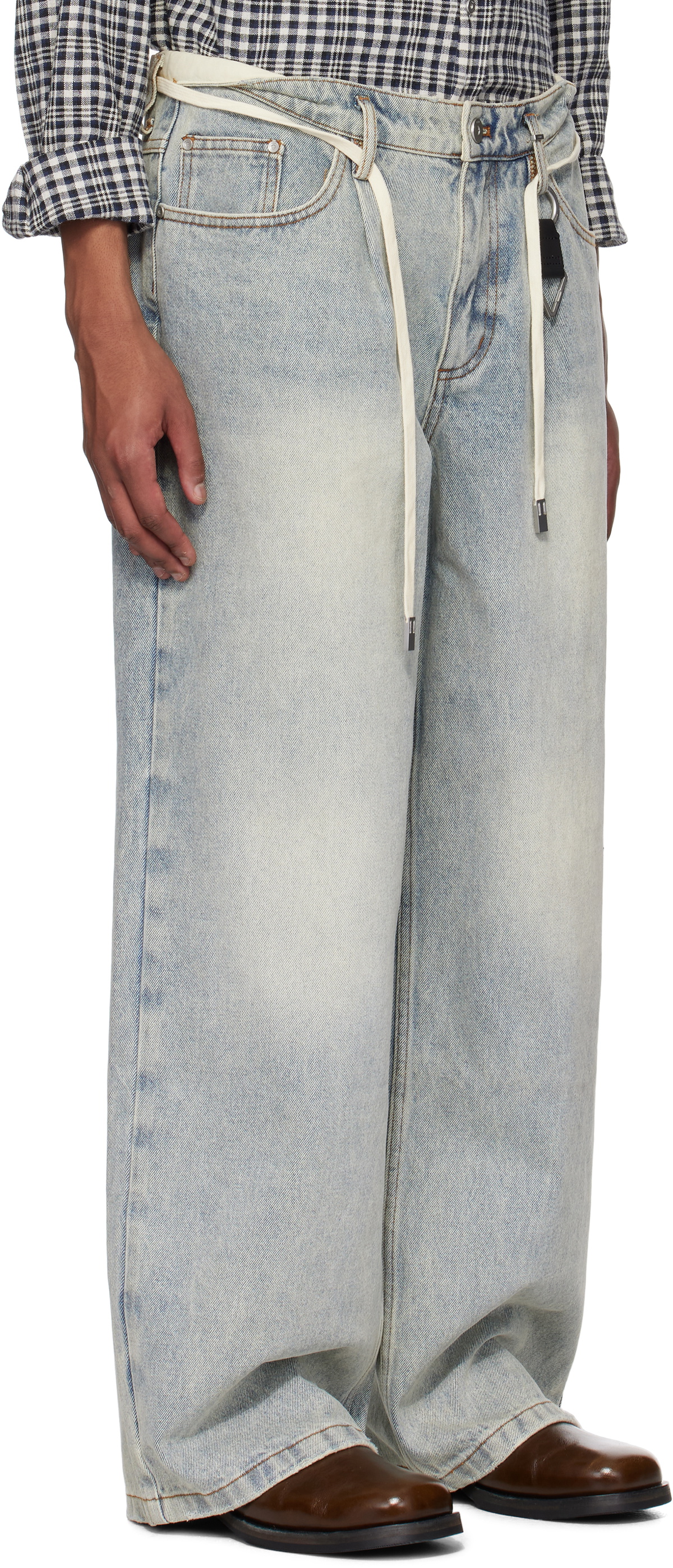 C2H4 Blue Disarray Baggy Jeans C2H4