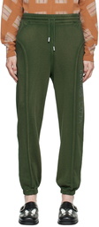 Eckhaus Latta Green Bonded Lounge Pants