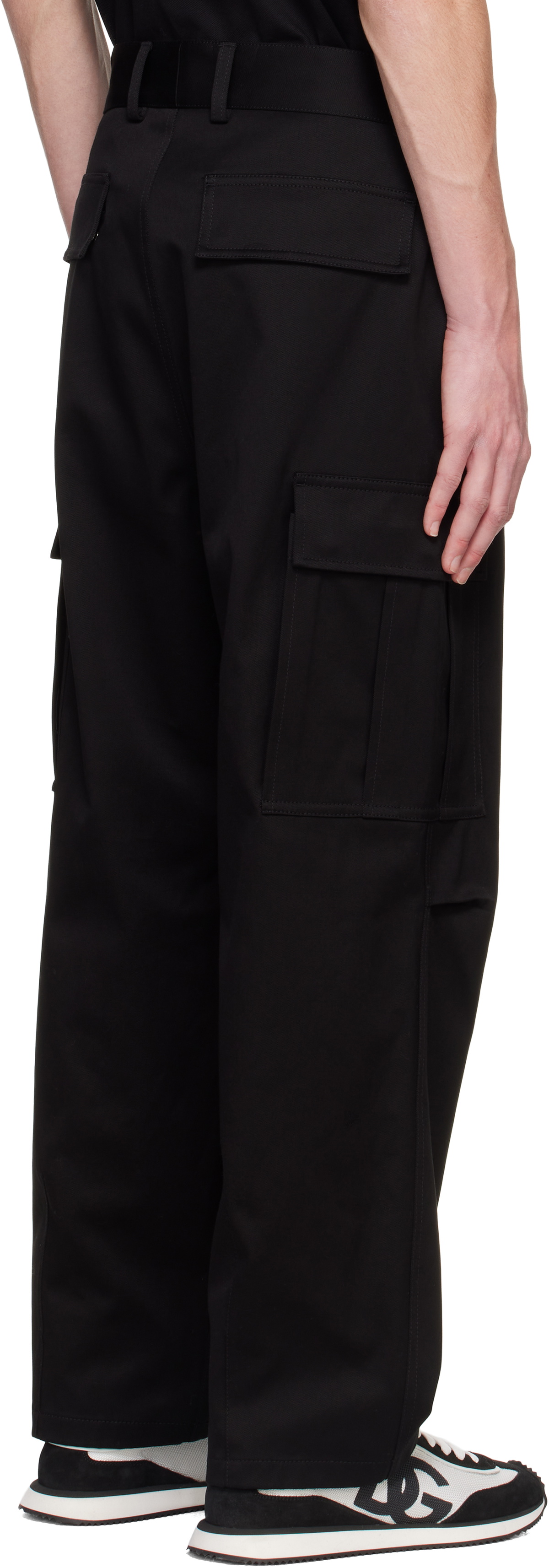 Dolce&Gabbana Black Gabar Cotone Cargo Pants