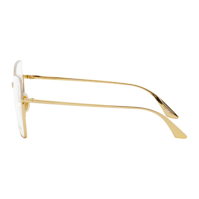 Semi rimless cheap glasses gold